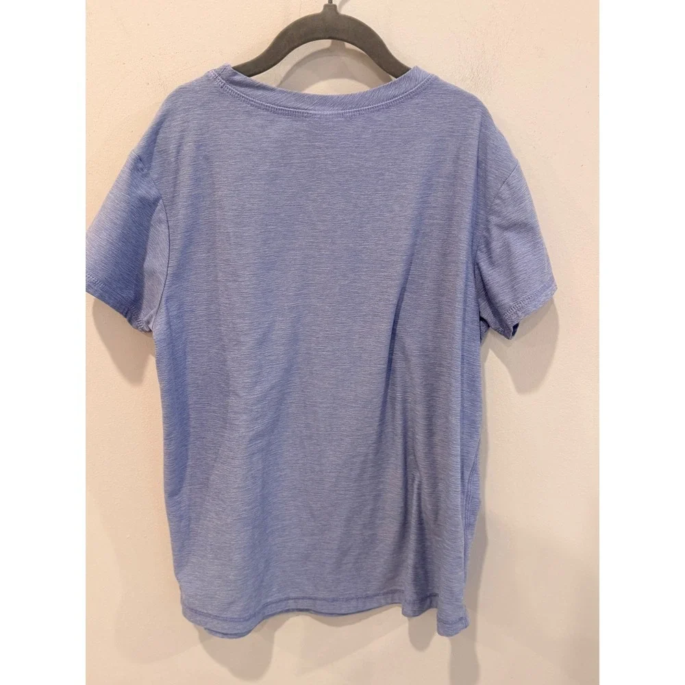 Hanna Andersson Girls Blue Space Dye Tee and Skirt Set Size 140 US 10 67523